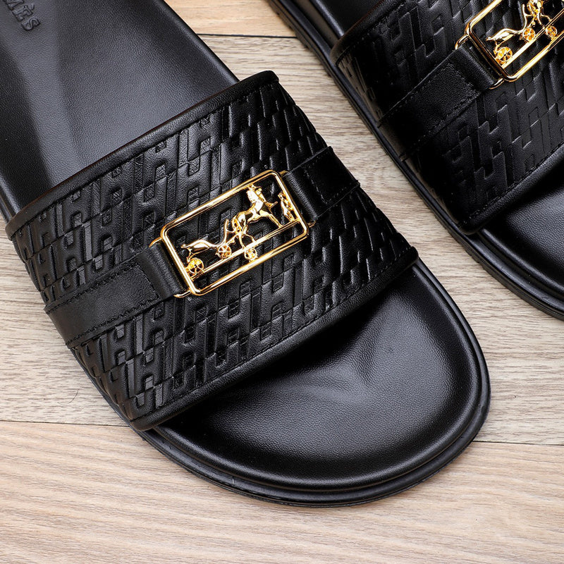 Hermès Chocolate Brown Ankle Strap Heels - Close-Up Texture View
