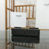 Side profile of statement signature women's handbag – women's luxury handbag