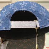 Close-up detail view of Louis Vuitton unisex cap