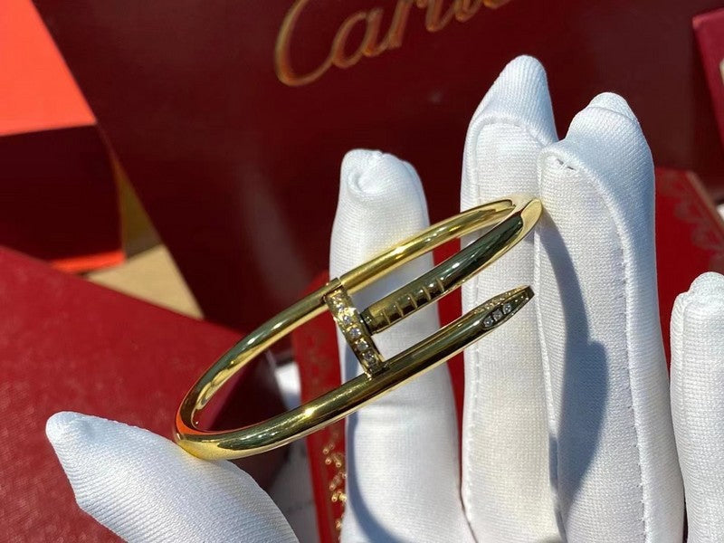 Close-up detail view of Cartier unisex jewelry piece