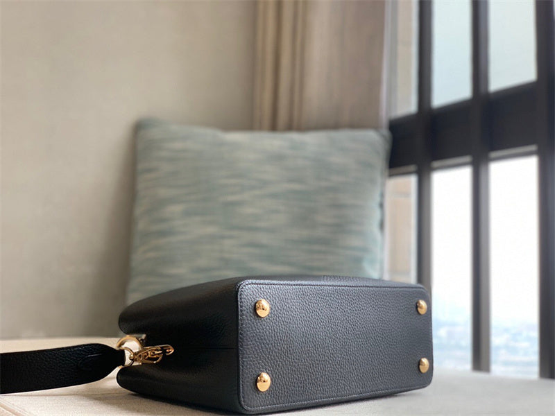  Signature structured bag carried on shoulder