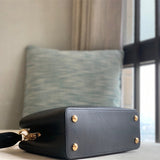  Signature structured bag carried on shoulder