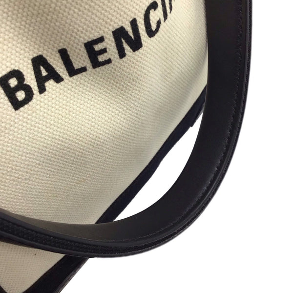 Balenciaga Navy Cabas Handbag | Luxury Canvas Tote Bag