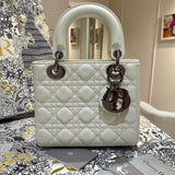 Top view of premium chic women's handbag – women's designer-style accessory