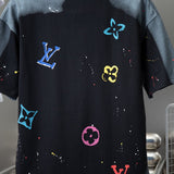 Flat lay presentation of Louis Vuitton cotton t-shirt with monogram-inspired silhouette