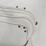 Morvesque elegant leather Handbag back view