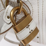 Chloe authentic luxury handbag White leather craftsmanship