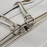Morvesque elegant leather Handbag top view