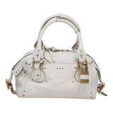 Morvesque elegant leather Handbag top view