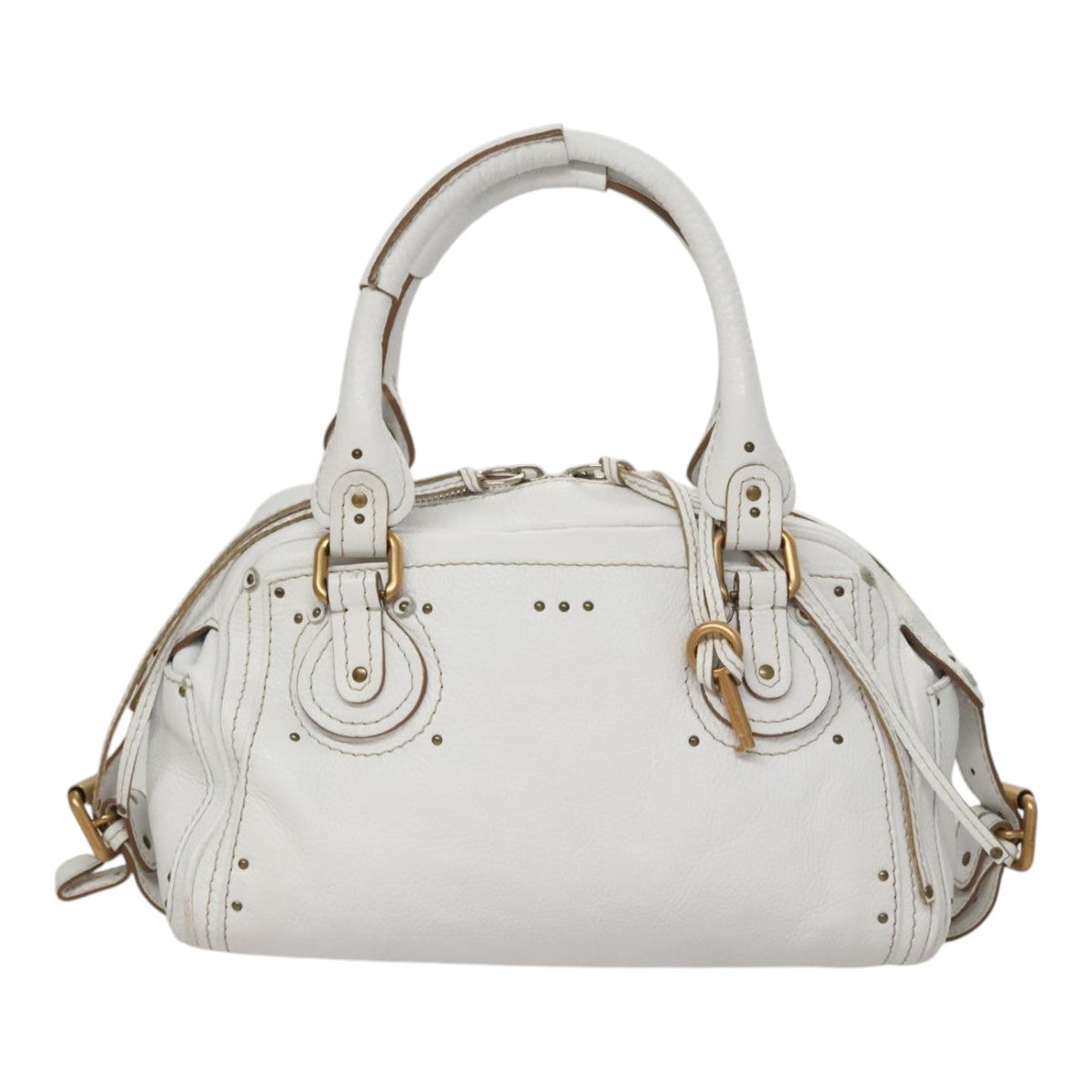 Morvesque elegant leather Handbag top view
