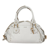 Morvesque elegant leather Handbag top view