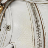 Morvesque elegant leather Handbag top view
