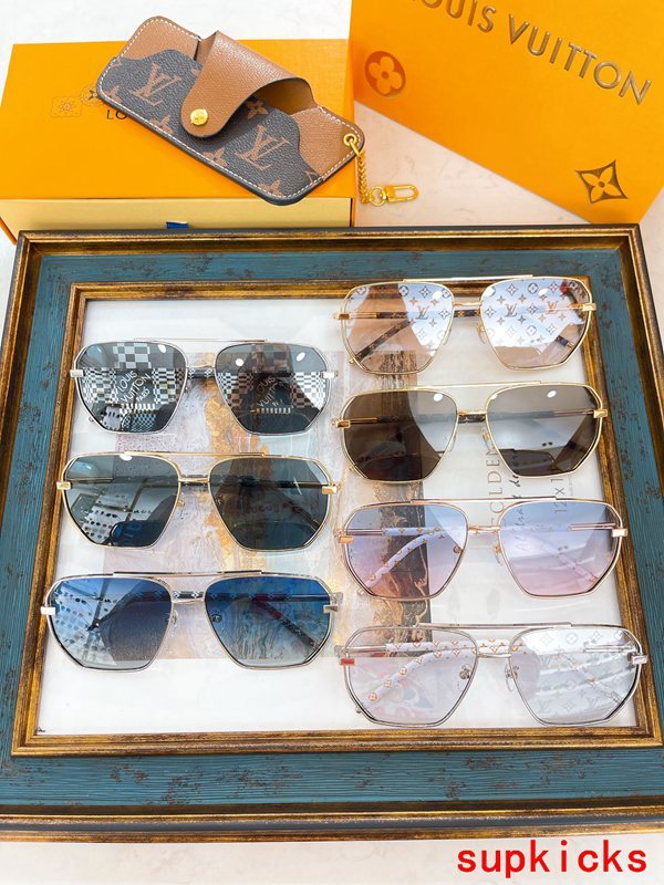 Lifestyle view of Louis Vuitton unisex sunglasses