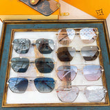 Lifestyle view of Louis Vuitton unisex sunglasses