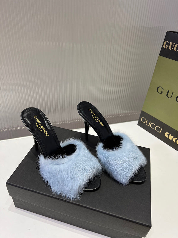 Saint Laurent luxury shoes detail shot