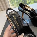 Three-quarter angle view of Saint Laurent luxury piece style No.009
