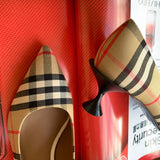 Sophisticated Faux Leather Shoes - Smooth Faux-Leather Finish | Women's Statement Footwear #1514 - alternate angle view (image 8) of designer-inspired shoes