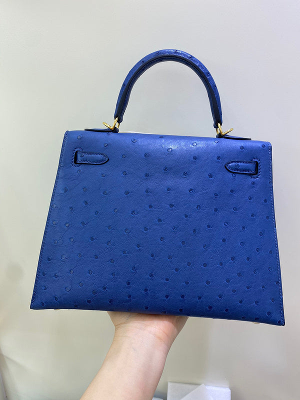 Close-up detail of poised bag design