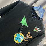 Full styled look of Louis Vuitton cotton t-shirt with tailored silhouette