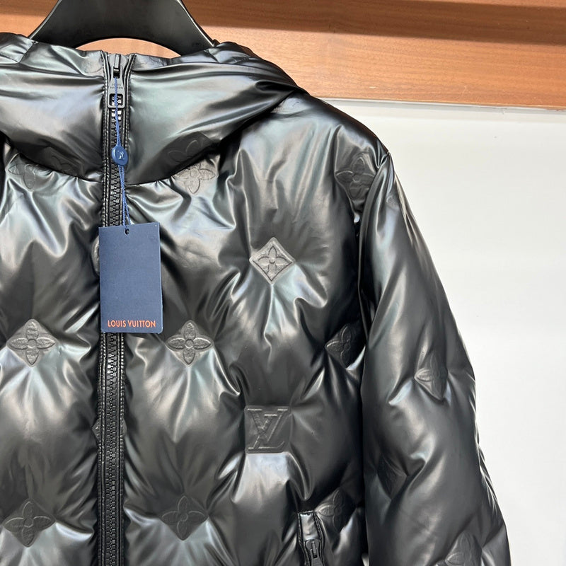 Close-up detail shot of Louis Vuitton luxury clothing with everyday silhouette
