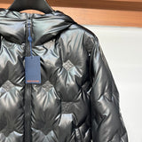 Close-up detail shot of Louis Vuitton luxury clothing with everyday silhouette