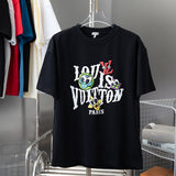 Back view of Louis Vuitton cotton t-shirt with signature branding
