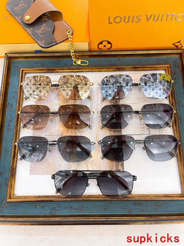 Lifestyle view of Louis Vuitton unisex sunglasses