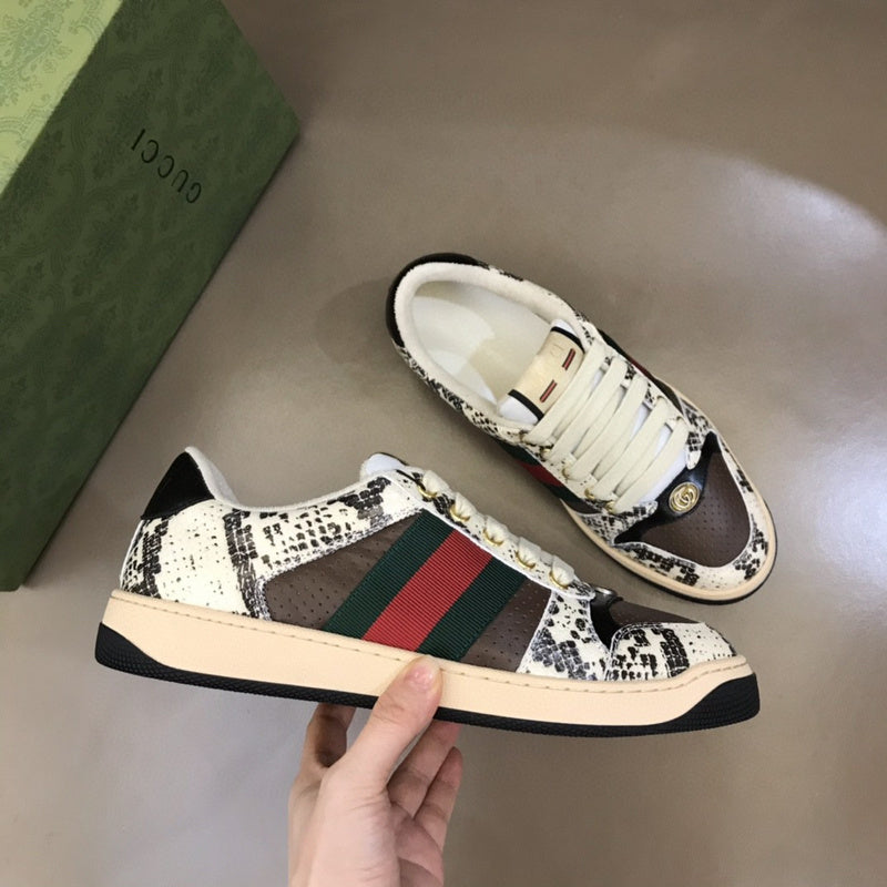 Gucci stone beige luxury sneakers view 7 premium leather build
