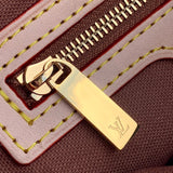 Close-up detail of sleek statement women's handbag – women's designer-style accessory