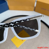 Side view of Louis Vuitton unisex sunglasses