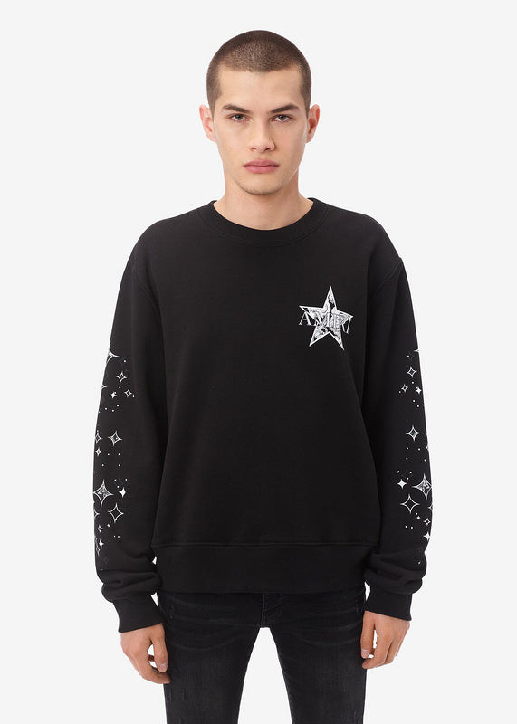 Close-up of Amiri hoodie craftsmanship