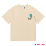 Full styled look of Rhude luxury clothing with everyday silhouette