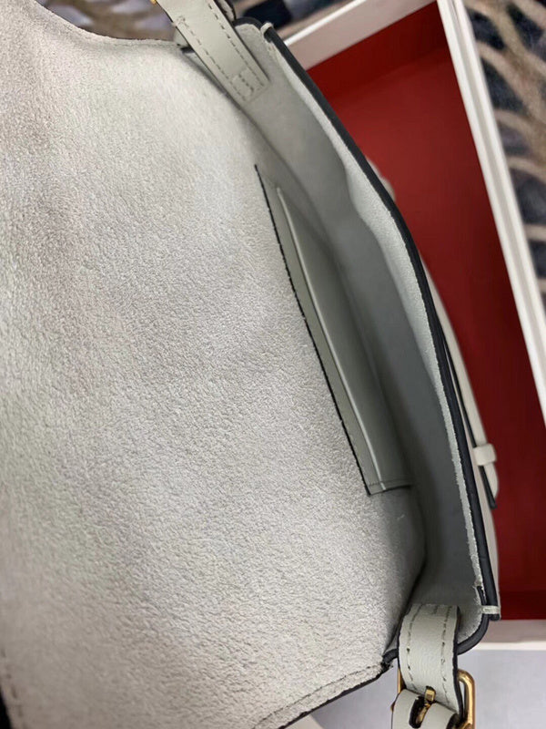 Top view of modern polished women's handbag – women's everyday handbag