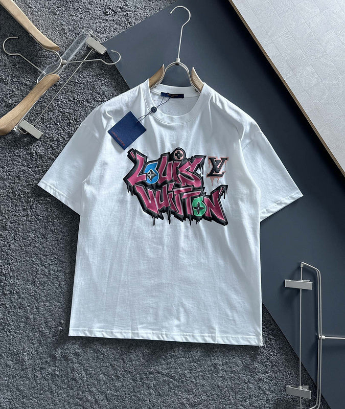 Front view of Louis Vuitton cotton t-shirt with relaxed-fit cut