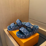 Louis Vuitton shoes Style 391 - front view, statement logo accent