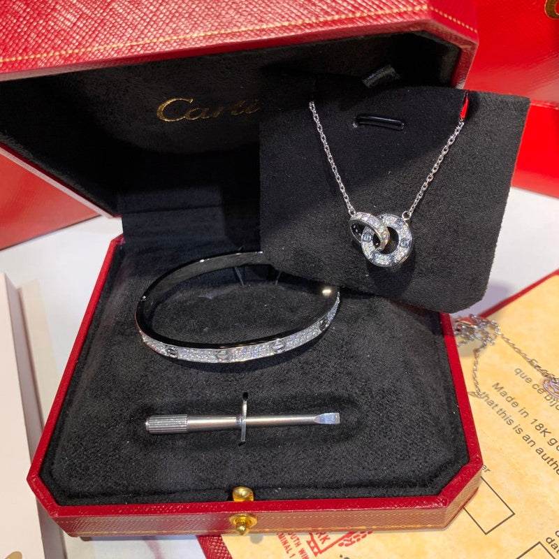 Front view of Cartier unisex jewelry piece