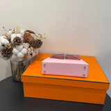 Side view of statement structured handbag