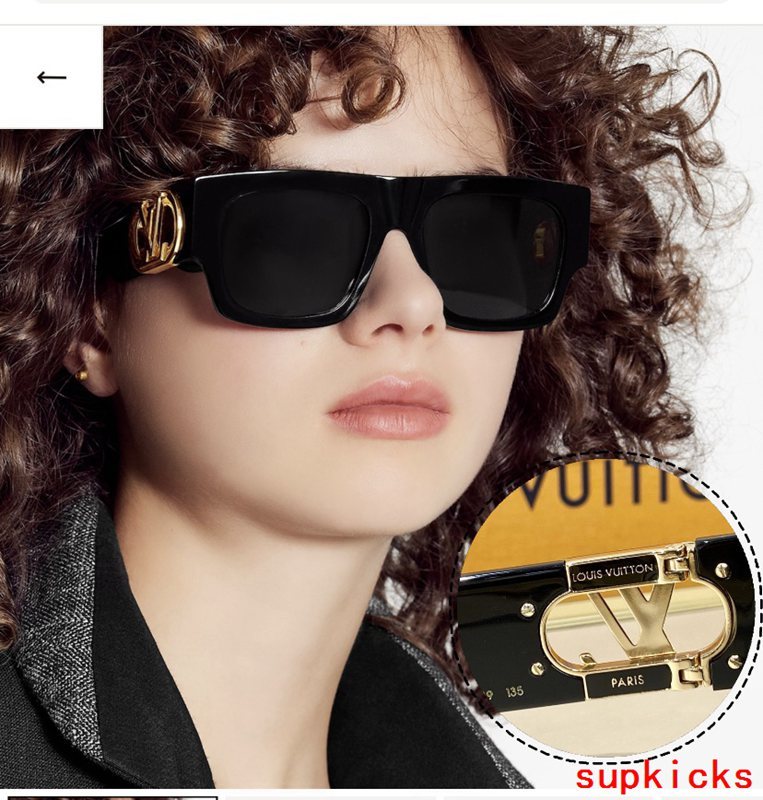 Side view of Louis Vuitton unisex sunglasses