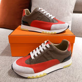 Hermès White High-Top Sneakers - Back View