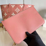 Top view of statement signature women's handbag – women's luxury accessory