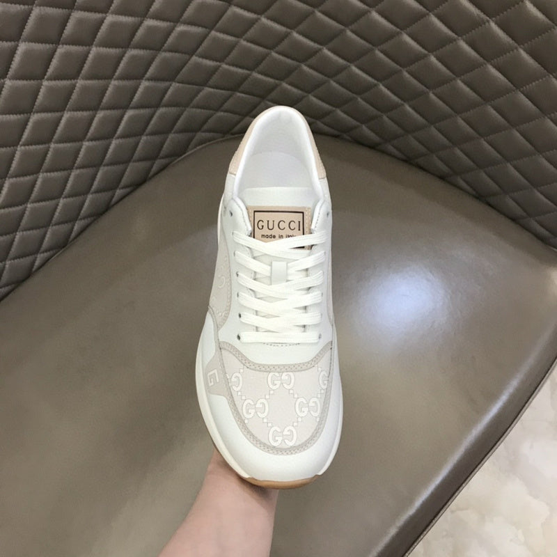 Gucci bold contrast luxury sneakers view 4 minimalist modern build