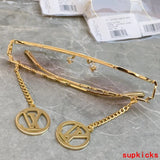 Front view of Louis Vuitton unisex sunglasses