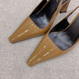 Close-up of Saint Laurent shoes craftsmanship