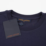 Close-up detail shot of Louis Vuitton cotton t-shirt with contemporary cut
