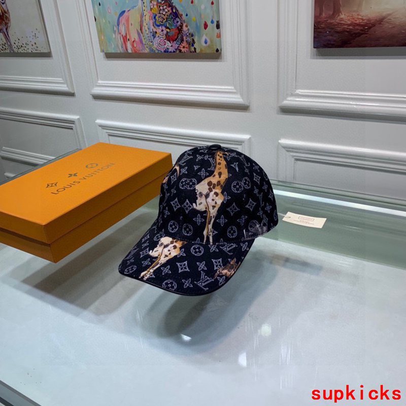 Close-up detail view of Louis Vuitton unisex cap