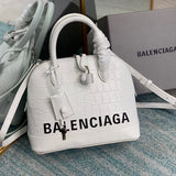 Chic Vegan Leather Handbag - Polished Finish | Women's Fashion Handbag #659 - front view (image 1) of designer-inspired handbag