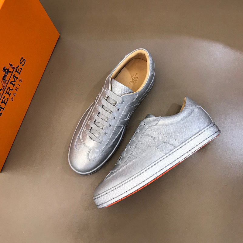 Hermès Tan Loafer Flats - Back View