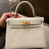 Close-up detail of sleek bag design