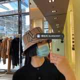 Side view of Burberry unisex cap