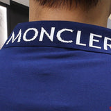 Close-up detail shot of Moncler luxury clothing with contemporary cut